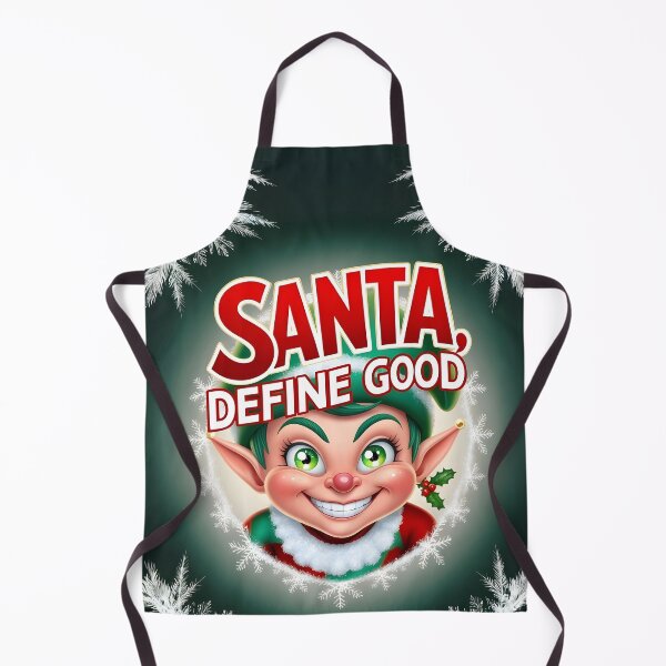 Item preview, Mischievous Elf "Santa, Define Good" – Funny Holiday Elf Design by LaLi Designs designed and sold by LaLi-Designs.