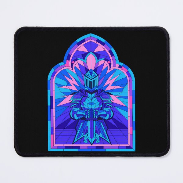 Item preview, Stainglass Knight Statue Retro Gothic Portal designed and sold by VitrauxNoirs.