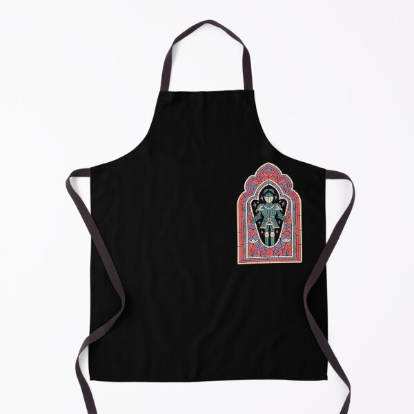 Item preview, Stainglass Knight Statue Retro Gothic Portal designed and sold by VitrauxNoirs.