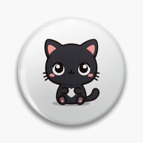 Item preview, Kawaii Black Cat Charm designed and sold by istoriadesign.