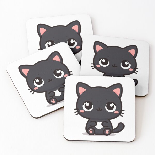 Item preview, Kawaii Black Cat Charm designed and sold by istoriadesign.