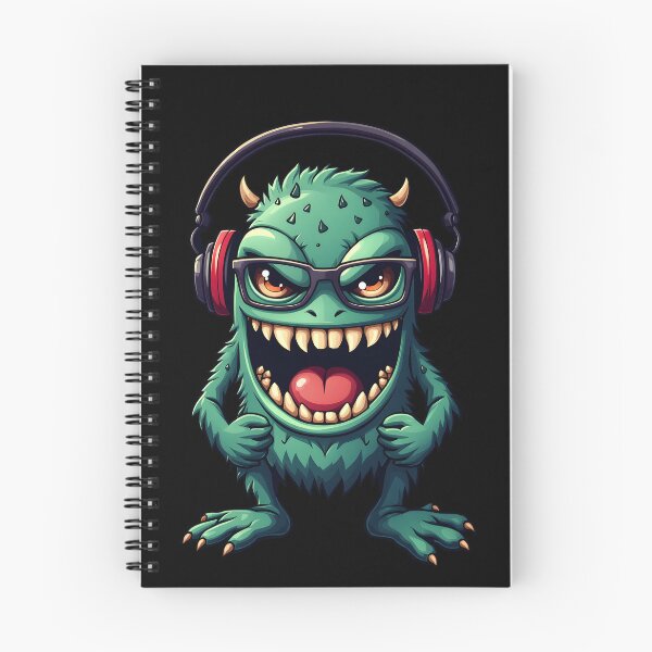 Item preview, Small, furry green monster with a big mouth wearing goggles and a helmet designed and sold by Norsia.