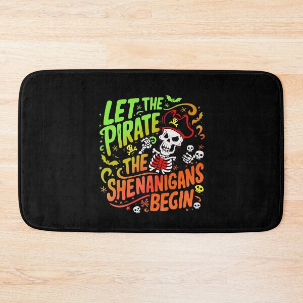 Item preview,  Halloween Skull Let The Pirate Shenanigans Begin designed and sold by box-artshop.