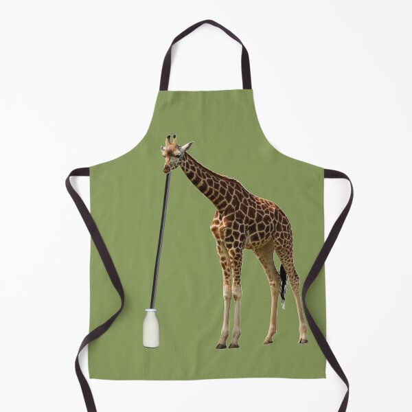 Artikelvorschau, Giraffe trinkt Milch durch einen langen Strohhalm entworfen und verkauft von F5tees.
