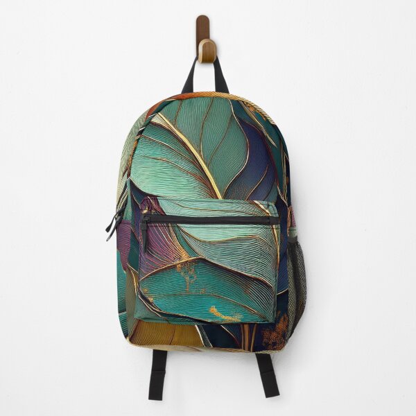 Item preview, Glass stained leaves in golden, blue, green and purple designed and sold by Photopat.
