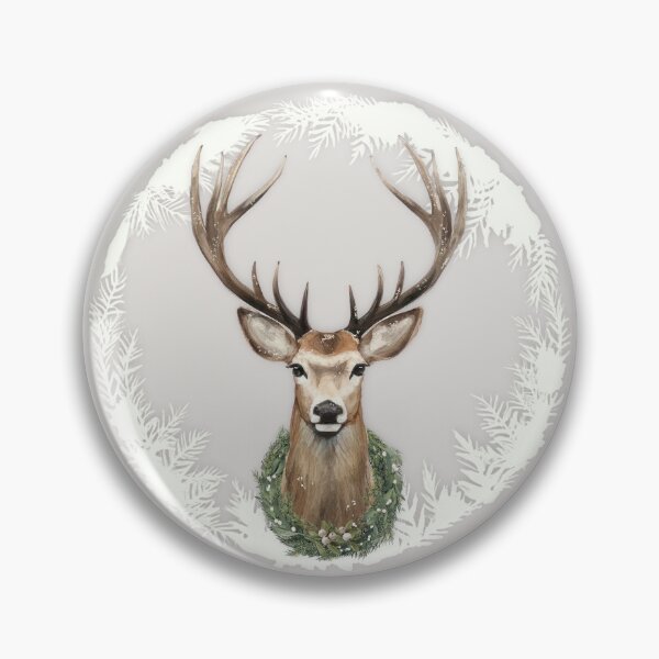 Item preview, BEIGE CHRISTMAS STAG by Monika Strigel designed and sold by SunlightStudios.