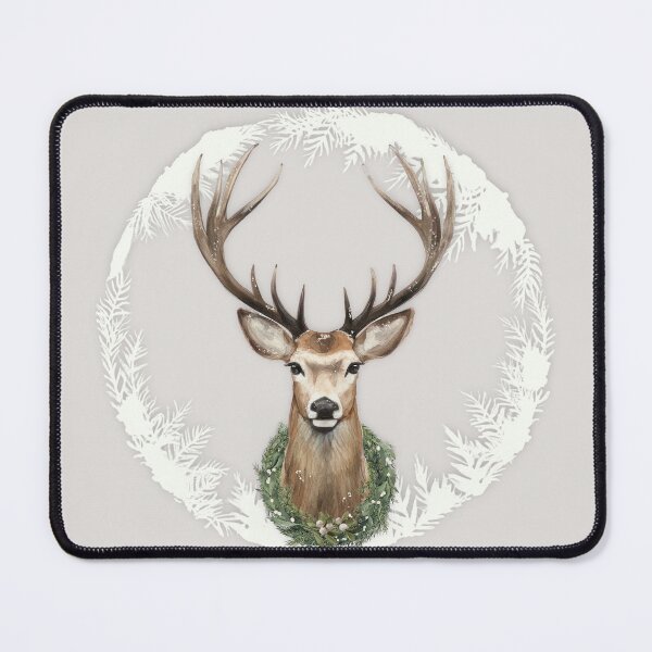 Item preview, BEIGE CHRISTMAS STAG by Monika Strigel designed and sold by SunlightStudios.