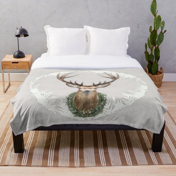 Item preview, BEIGE CHRISTMAS STAG by Monika Strigel designed and sold by SunlightStudios.
