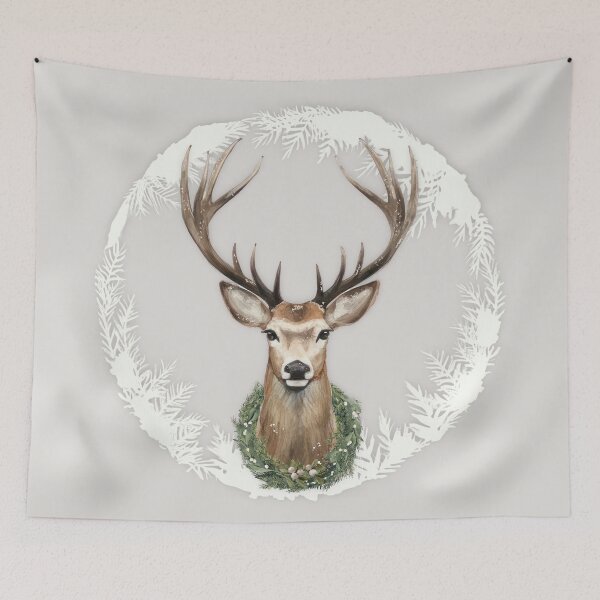 Item preview, BEIGE CHRISTMAS STAG by Monika Strigel designed and sold by SunlightStudios.