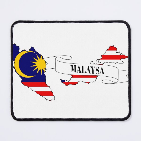 Item preview, malaysia flag map designed and sold by visual adventures.