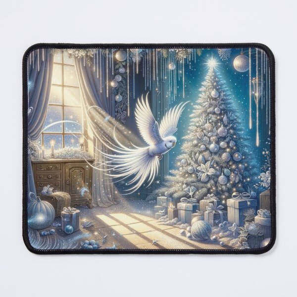 Item preview, Starflight of the Christmas Budgie designed and sold by LegademaArt.