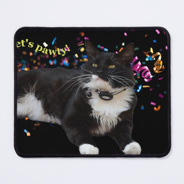 Item preview, Let's pawty! Mr. Darcy in party mood designed and sold by Sandy Maya's Artwork.