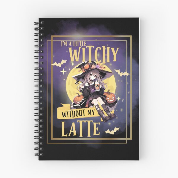 Item preview, Little Cute Witchy With Latte designed and sold by The Art of Kkatarynka.