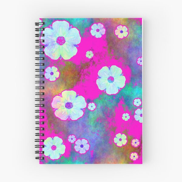 Item preview, Flower pattern turqoise pink wild roses designed and sold by M-Lorentsson.
