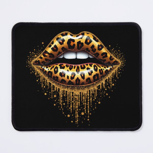 Item preview, leopard print lips designed and sold by jkrphoto.