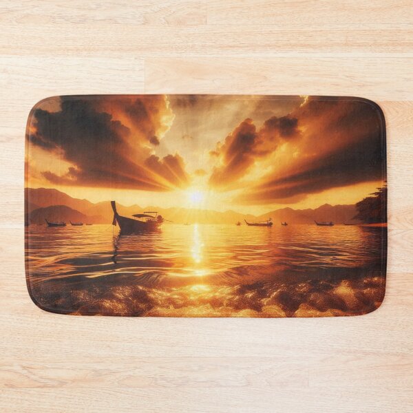 Artikelvorschau, Goldene Sonnenstrahlen tanzen auf dem Wasser: Ein magisches Spiel aus Licht und Natur entworfen und verkauft von FotoworldEdel.