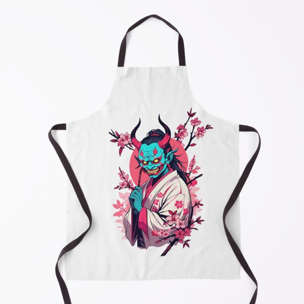 Item preview, Oni Samurai Vaporwave Aesthetic Japanese Demon designed and sold by LuminOrb.