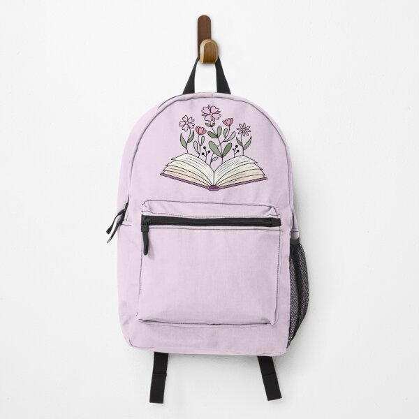 Item preview, Flowers growing from Book Pink designed and sold by HeySpiritAnimal.
