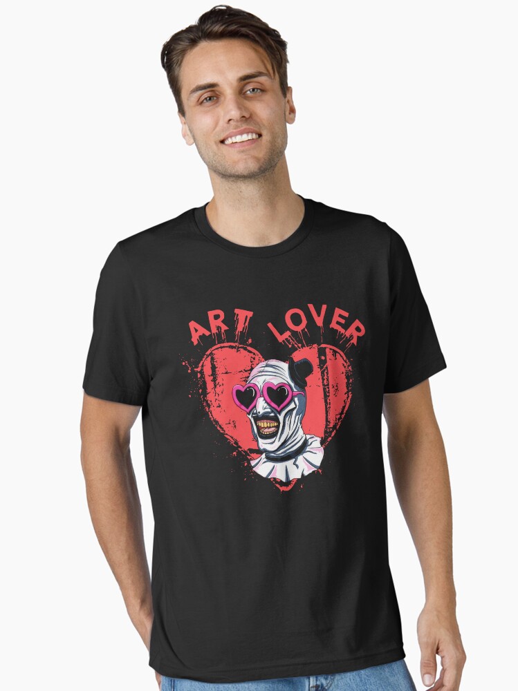 Thumbnail 1 of 7, Essential T-Shirt, Terrifier Art The Clown Lover designed and sold by sophia1z83wn.