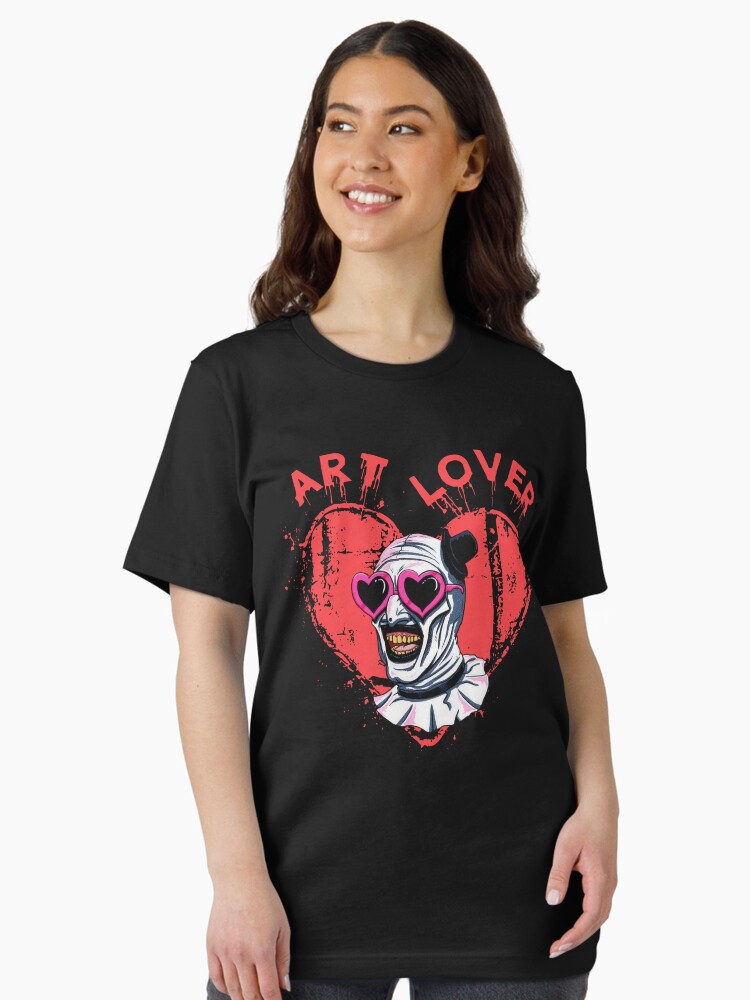 Thumbnail 2 of 7, Essential T-Shirt, Terrifier Art The Clown Lover designed and sold by sophia1z83wn.