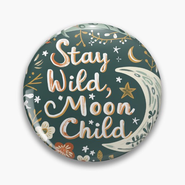 Item preview, Stay Wild, Moon Child  in a whimsical font designed and sold by Samonshop.