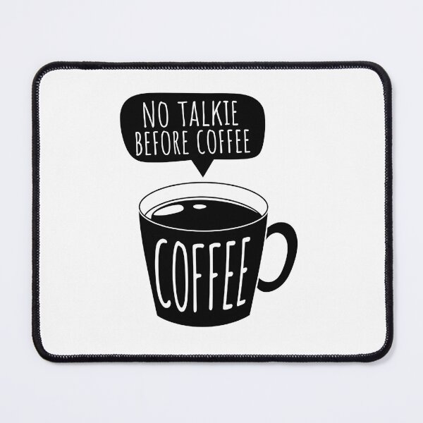 Item preview, No Talkie Before Coffee sticker, Funny Coffee Lover sticker, Funny Caffeine Lover designed and sold by SlocifieShop.