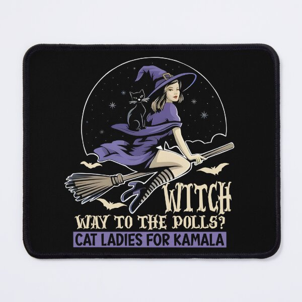 Item preview, Witch Way To The Polls Cat Ladies For Kamala Funny Halloween designed and sold by Colorfulman.