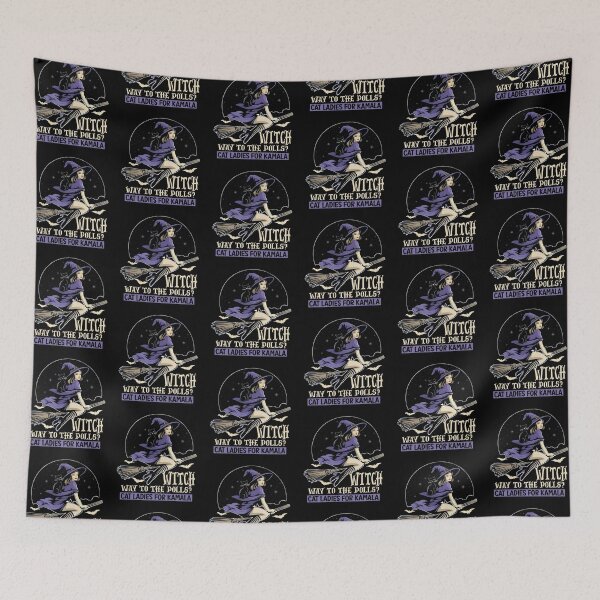 Item preview, Witch Way To The Polls Cat Ladies For Kamala Funny Halloween designed and sold by Colorfulman.
