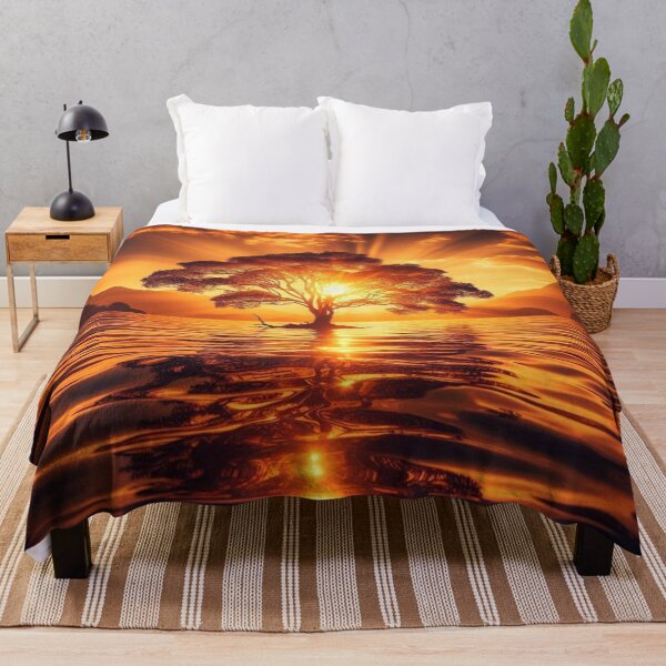 Item preview, Golden sunbeams dance on the water: a magical play of light and nature designed and sold by FotoworldEdel.