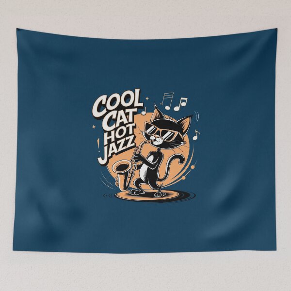 Item preview, Cool Cat Hot Jazz  designed and sold by Situstshirts.