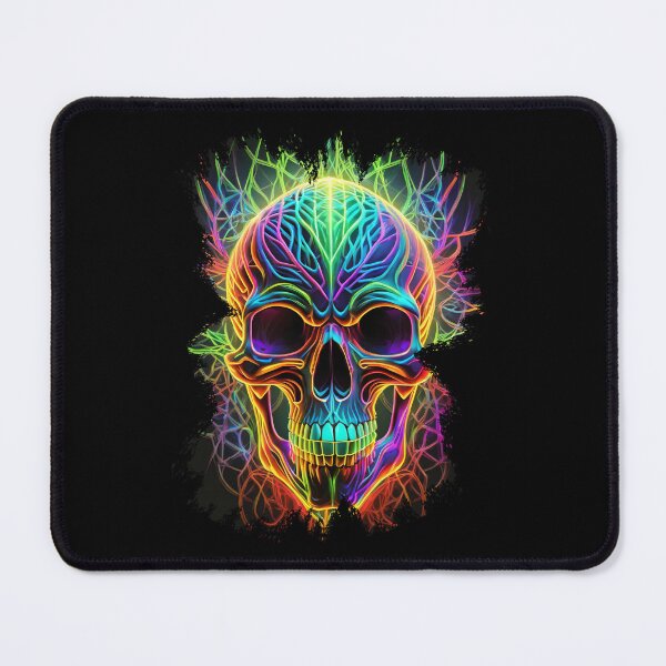 Item preview, A colorful death's skull designed and sold by Boogeyman Bill.