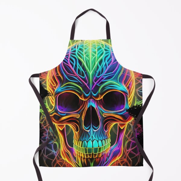 Item preview, A colorful death's skull designed and sold by Boogeyman Bill.