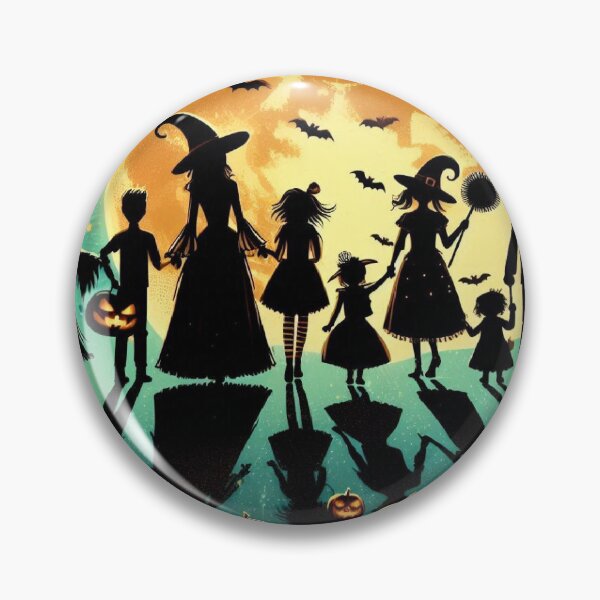 Item preview, Gathered Shadows Celebrate Halloween Beneath the Glowing Moon designed and sold by freackly.