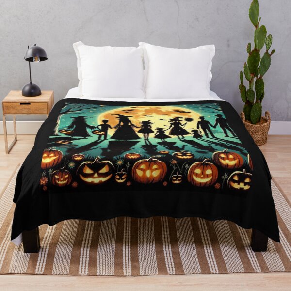 Item preview, Gathered Shadows Celebrate Halloween Beneath the Glowing Moon designed and sold by freackly.