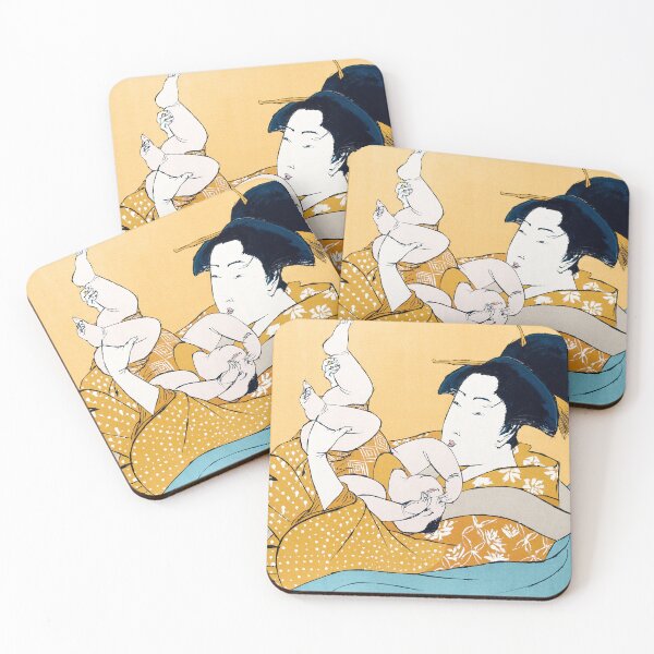 Item preview, Mother with Child after Utamaro’s Hour of the Rat designed and sold by muhaonline.