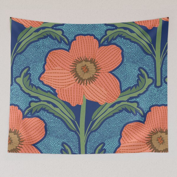 Item preview, Poppy-Passionfruit Orange- Arte Nouva Palette designed and sold by Annette Chabidon Studio.