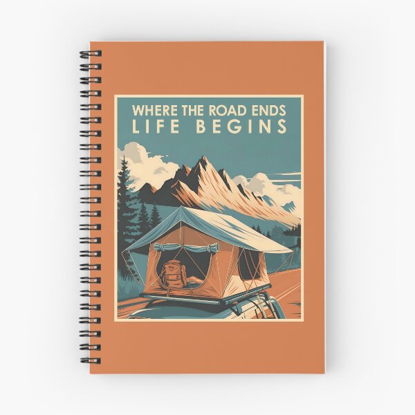 Item preview, Where the Road Ends Rooftop Tent Camping Design designed and sold by emmjott.