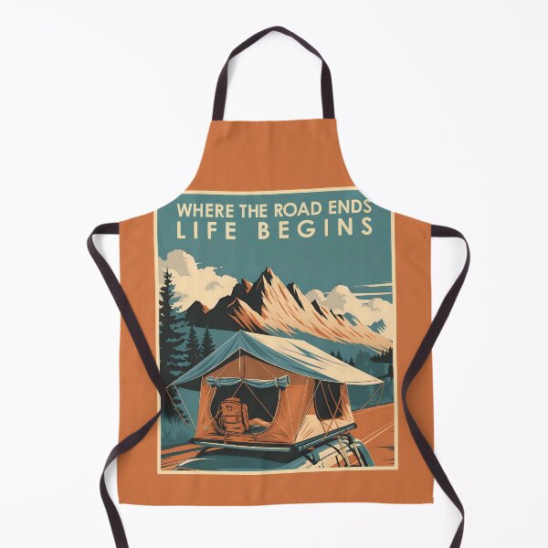 Item preview, Where the Road Ends Rooftop Tent Camping Design designed and sold by emmjott.