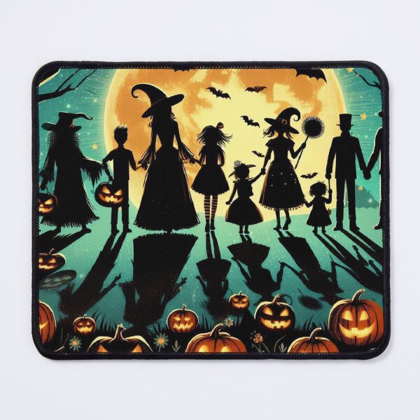 Item preview, Gathered Shadows Celebrate Halloween Beneath the Glowing Moon designed and sold by freackly.