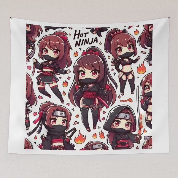 Item preview, Hot Chibi ninja pattern 27.0 designed and sold by StickyGuys.