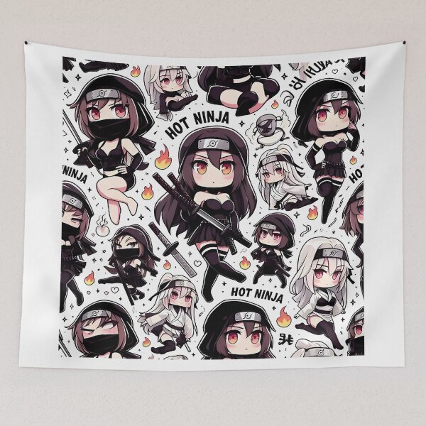 Item preview, Hot Chibi ninja pattern 28.0 designed and sold by StickyGuys.