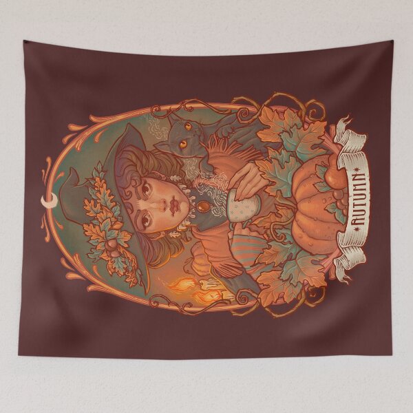 Item preview, AUTUMN WITCH designed and sold by medusadollmaker.