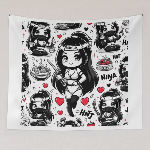 Item preview, Hot Chibi ninja pattern 29.0 designed and sold by StickyGuys.