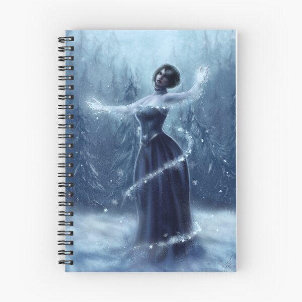 Item preview, Frost - Magical Winter Witch Casting Snow Spell designed and sold by Tiffany Toland-Scott.