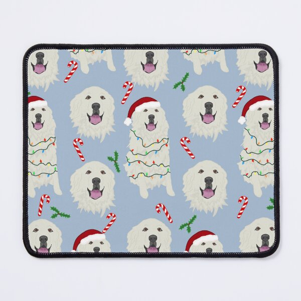 Item preview, Christmas Great Pyrenees Blue Pattern designed and sold by KantstandyaC.
