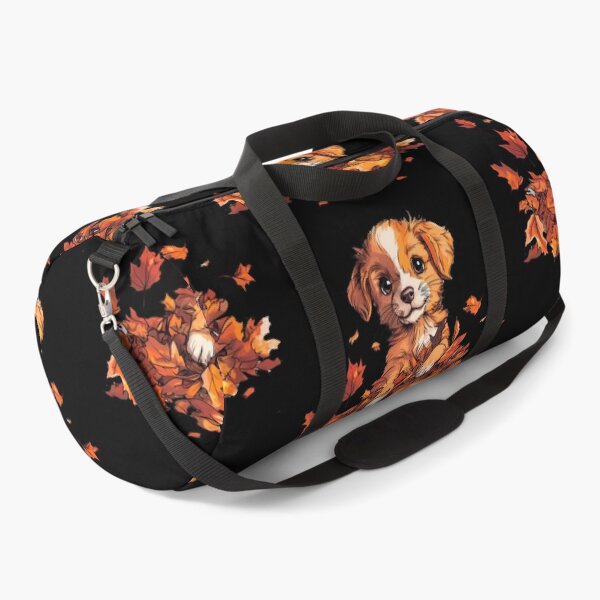 Item preview, Furry Fun in a Fall ForestAutumn Pup in a Pile of Leaves designed and sold by katerynaS99.