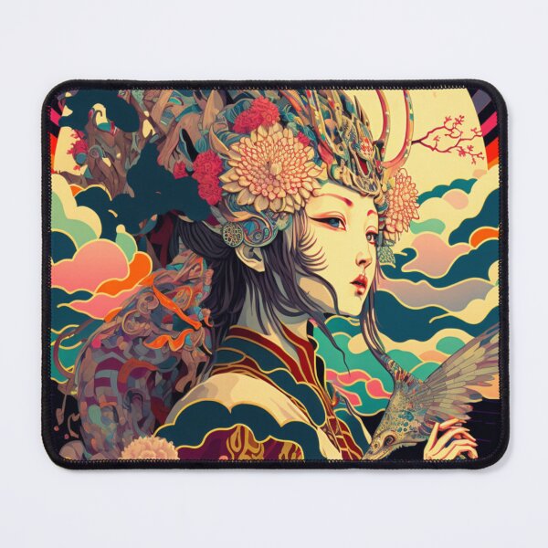 Item preview, Colourful Geisha designed and sold by patternshoprad.