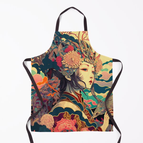 Item preview, Colourful Geisha designed and sold by patternshoprad.