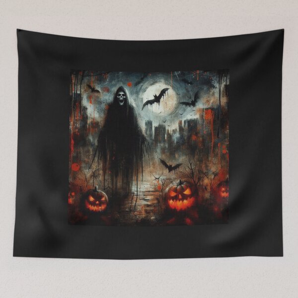 Item preview, Halloween Night Brings Magic, Pumpkins, and Playful Shadows Alive designed and sold by freackly.
