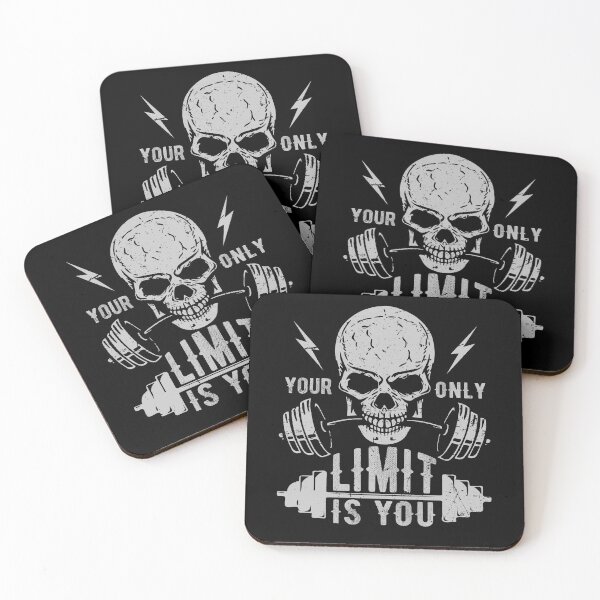 Item preview, Your Only Limit Is You Motivational Gym designed and sold by PrintCrafting.